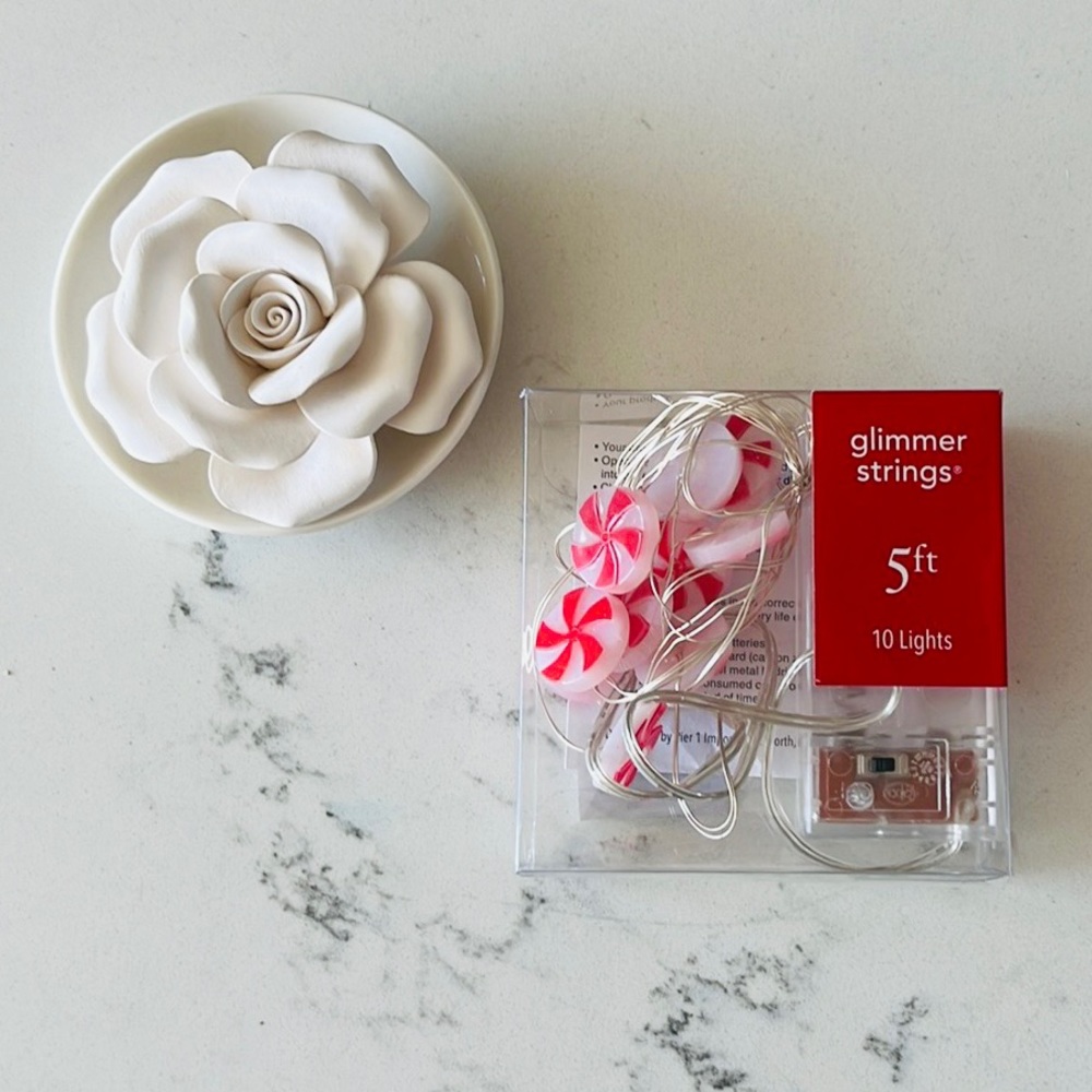 Pier 1  Peppermint Candy 5' LED  Glimmer Strings.